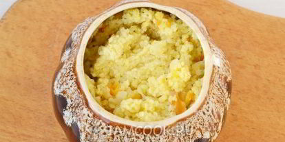 Шаг 8: пшенной каши в горшочках