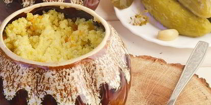 Шаг 9: пшенной каши в горшочках