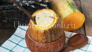 Рецепт Пшенной каши в тыкве