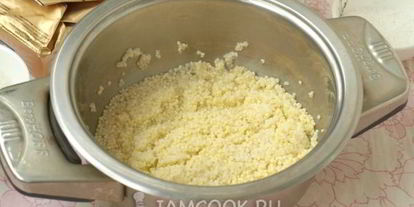 Шаг 3: рисова-пшенной каша на молоке