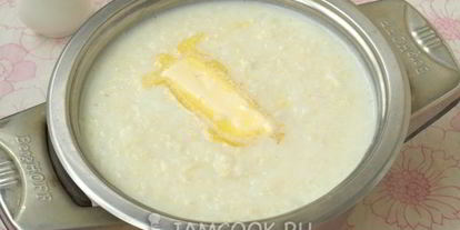 Шаг 6: рисова-пшенной каша на молоке