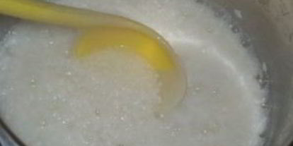 Шаг 3: рисовой молочной каши