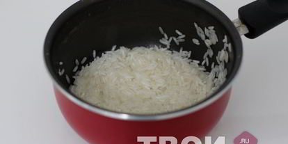 Шаг 1: рисовой каши на кокосовом молоке с бананом