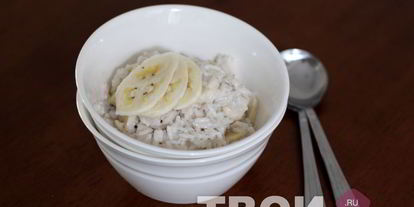 Шаг 6: рисовой каши на кокосовом молоке с бананом