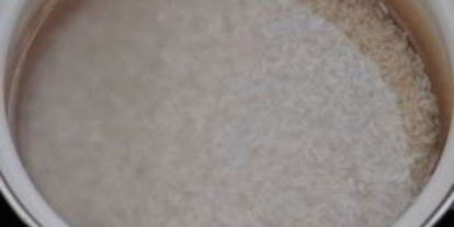 Шаг 1: рисовой каши на воде