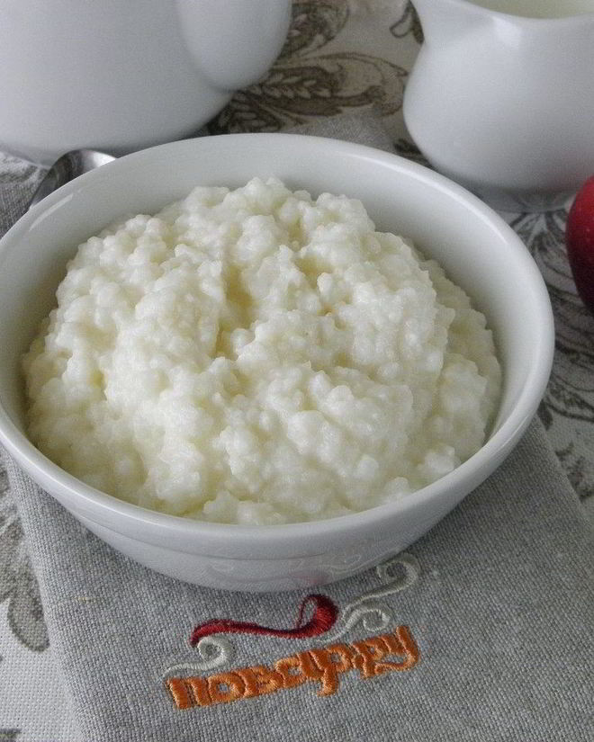 Рецепт рисовой каши размазня на молоке