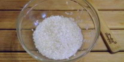 Шаг 1: рисовой каши размазня на молоке