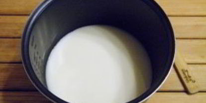 Шаг 2: рисовой каши размазня на молоке