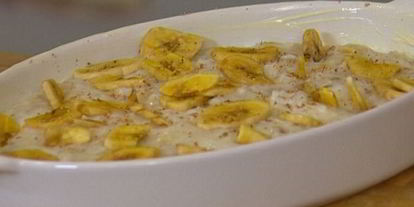 Шаг 4: рисовой каши с бананами и мускатным орехом