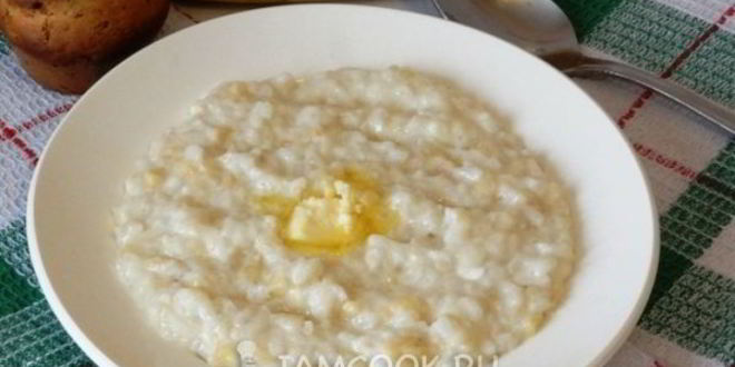 Рецепт рисовой каши с бананом
