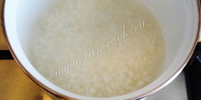 Шаг 2: рисовой каши с бананом