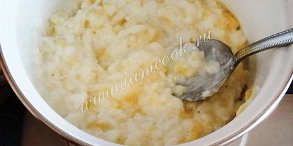 Шаг 6: рисовой каши с бананом