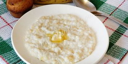 Шаг 7: рисовой каши с бананом