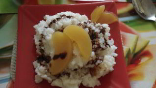 Рецепт Рисовой каши с персиком