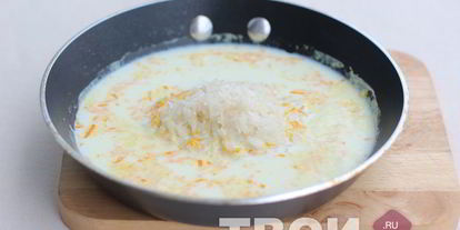 Шаг 1: рисовой каши с шоколадом