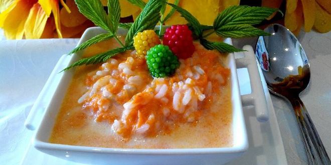 Рецепт рисовой каши с тыквой в мультиварке