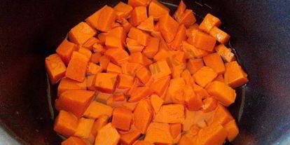 Шаг 1: рисовой каши с тыквой в мультиварке