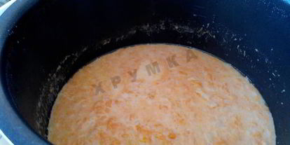 Шаг 7: рисовой каши с тыквой в мультиварке