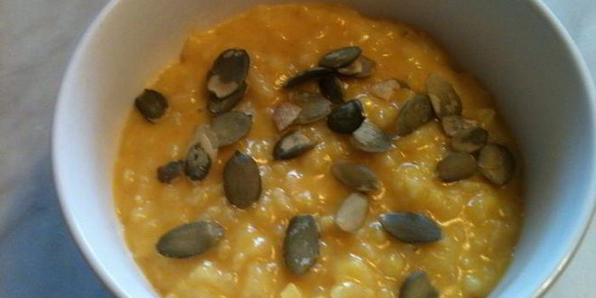 Рецепт рисовой каши с тыквой