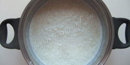 Шаг 11: рисовой каши с вишневым киселем