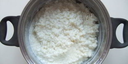 Шаг 12: рисовой каши с вишневым киселем