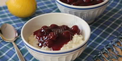 Шаг 13: рисовой каши с вишневым киселем