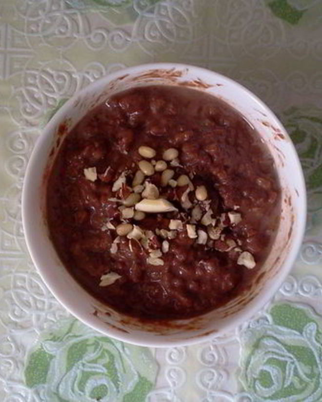 Рецепт шоколадной рисовой каши