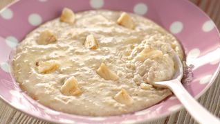 Рецепт Самой простой овсяно-сливочная каша с бананами