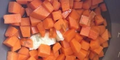 Шаг 1: тыквенной каши с рисом в мультиварке