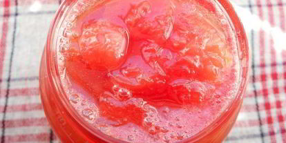 Шаг 3: арбуза в сиропе