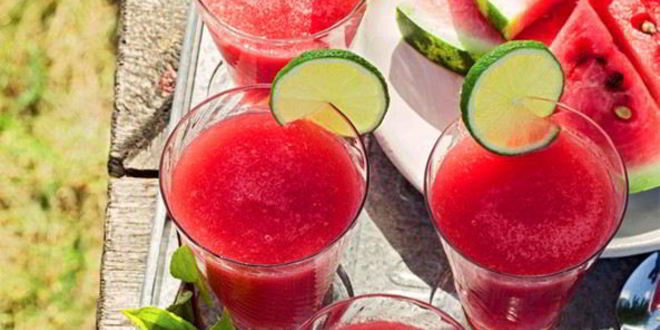 Рецепт Арбузного коктейля с лаймом