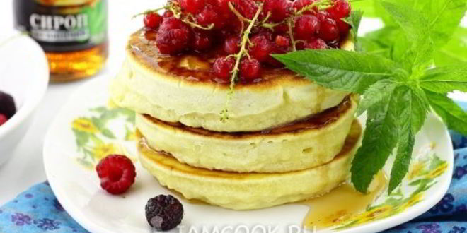 Рецепт блинчиков с кленовым сиропом