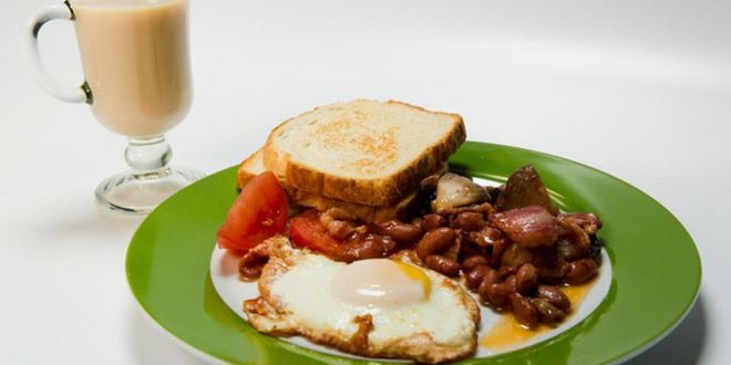 Рецепт английского завтрака и чай с молоком