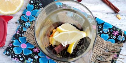 Шаг 3: чая с апельсиновой коркой, клюквой и корицей