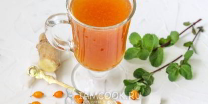 Шаг 8: чая с облепихой и имбирем