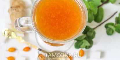 Шаг 9: чая с облепихой и имбирем