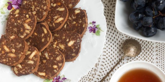 Рецепт чайной колбасы из печенья