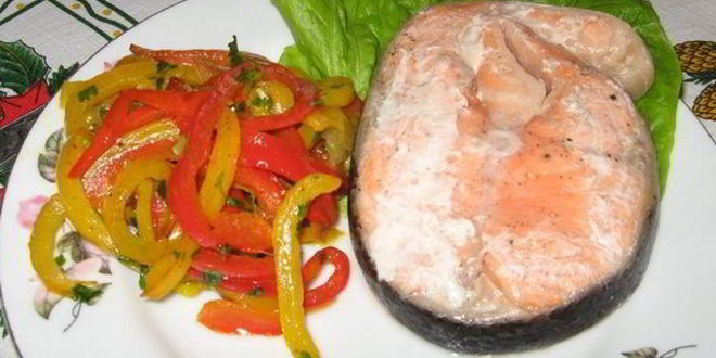 Рецепт горячей семги в собственном соку