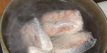 Шаг 3: горячей семги в собственном соку