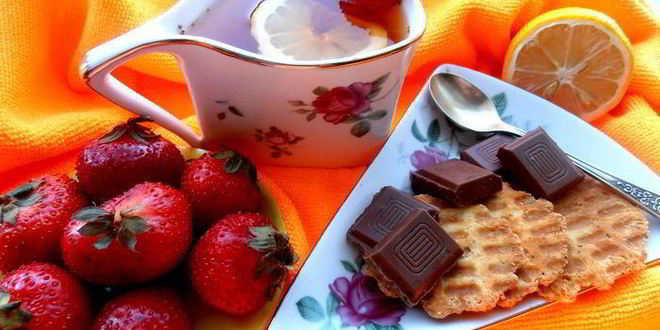 Рецепт Имбирного чая с клубникой