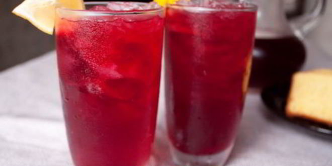 Рецепт холодного красного чая с имбирем