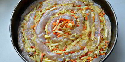 Шаг 5: куриных грудок, запеченных с грибами роза чайная