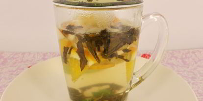 Шаг 3: яблочно-цитрусового чай с мятой