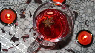 Рецепт Безалкогольного глинтвейна из каркаде