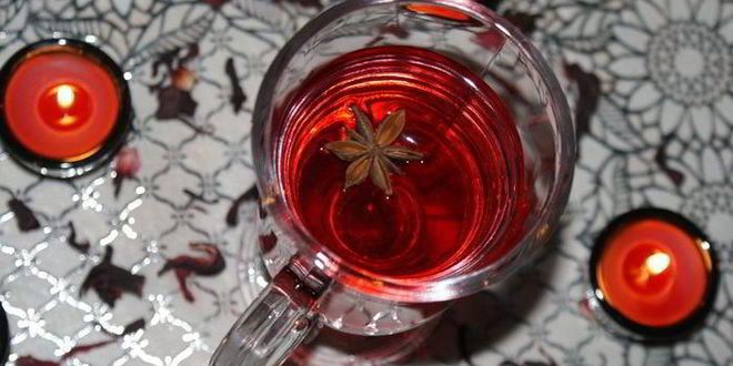 Рецепт Безалкогольного глинтвейна из каркаде