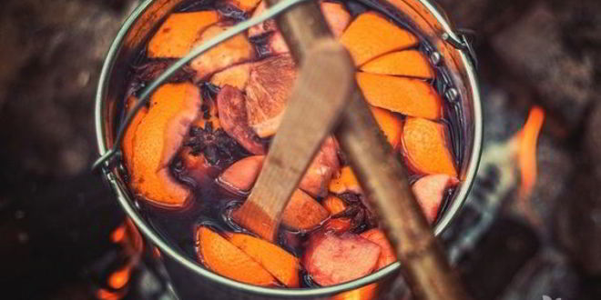 Рецепт глинтвейна на костре