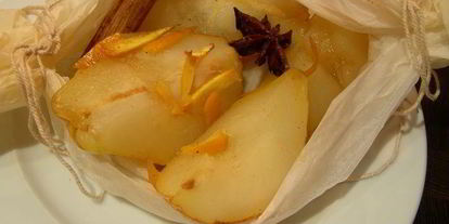 Шаг 4: груш, запеченных в апельсиново-пряном сиропе