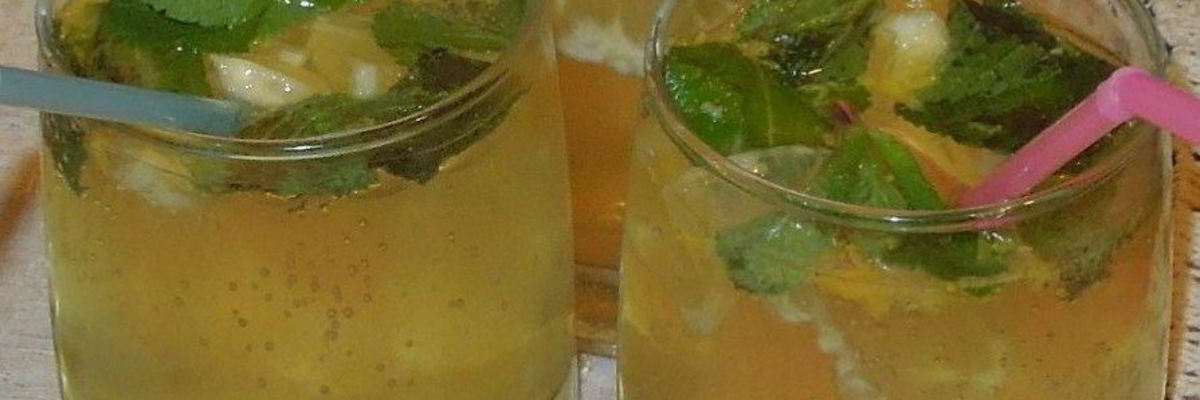 Рецепт Холодного лимонного пунша с шампанским