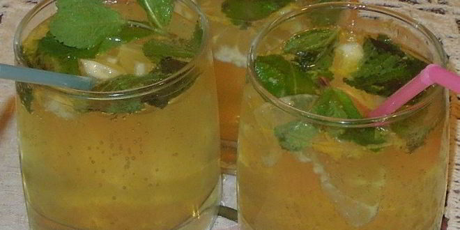 Рецепт холодного лимонного пунша с шампанским