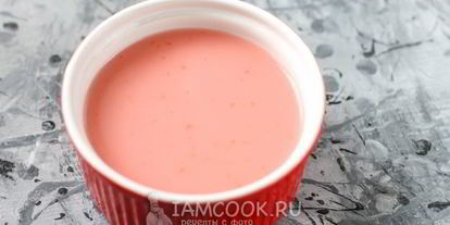 Шаг 6: киселя из крахмала и компота